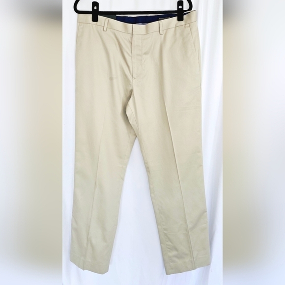 Banana Republic Men'sTailored Slim Fit No Iron Chino Pants 35x32 nWT - Picture 1 of 11